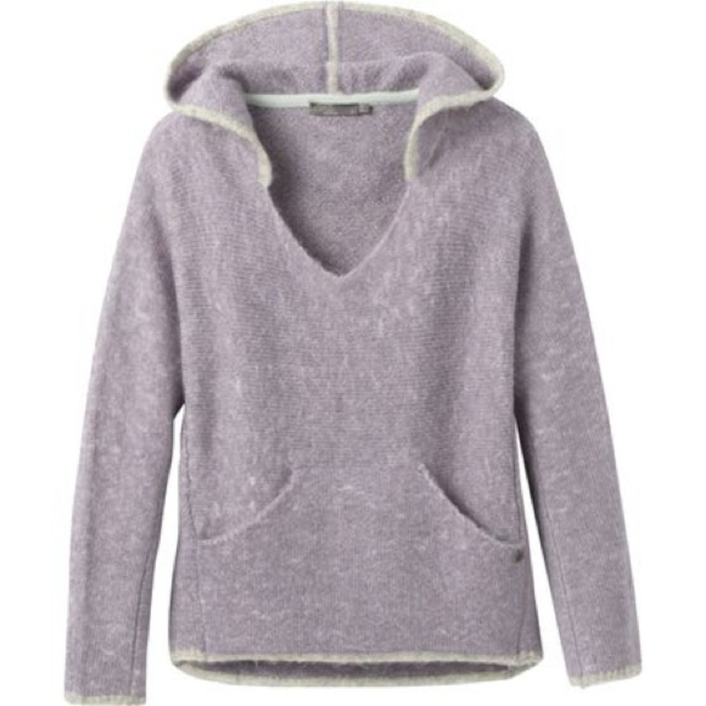 Prana Lavender Hooded Pullover Sweater